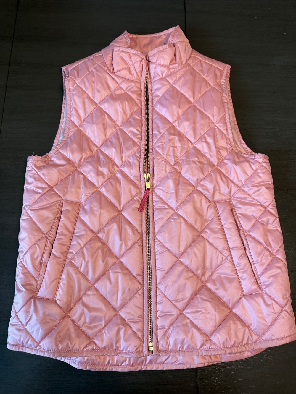Girls Crewcuts Pink Quilted Diamond Puffer Vest size M/8